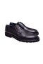 Black Color Lace-Up Genuine Leather Men's Shoes