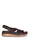 M-027 Brown Genuine Leather Women's Sandals - 2