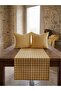 2-Piece Gingham Throw Pillow Cover 43X43 cm + Runner 40X140 cm |   Table & Chair Balcony Decoration Set - 2