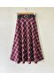 Belted Plaid Skirt
