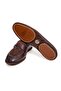 Brown Laceless Genuine Leather Men's Shoes - 3
