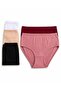 Women's Cotton Ribbed Plus Size Bato Panties 5-Pack - 3