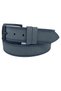 Gray Faux Leather Double Stitched 4.5 Cm. Wide Unisex Sports Belt // Xd-4515-11-St - 2