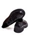 Black Color Lace-Up Genuine Leather Men's Shoes - 2