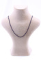 Dark Blue Star Stone Necklace Natural Stone Faceted Cut 2-3 mm