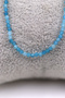 Blue Agate Stone Necklace Natural Stone Faceted Cut 2-3 mm - 5