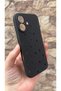 iPhone 17 Compatible Mini Black Star Patterned Silicone Shock Absorbing Classic Protected Rubber Case - 3