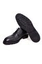 Black Color Lace-Up Genuine Leather Men's Shoes - 3