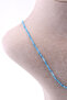 Blue Agate Stone Necklace Natural Stone Faceted Cut 2-3 mm - 2