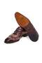 Brown Lace-Up Genuine Leather Men's Shoes - 3