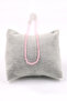 Pink Quartz Stone Necklace Natural Stone Faceted Cut 2-3 mm - 4