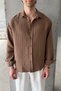 Men's Oversize Striped Modal Shirt