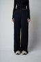 Women's Elastic Waist, Side Ribbed, Wide Leg Modal Fabric Trousers Cty-Abr-7202 - 5