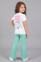 Girls' Cotton T-Shirt and Spanish Leggings Set - 3