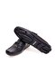 Black Color Laceless Genuine Leather Men's Shoes - 3