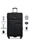 3-Piece Expandable Soft-Side Luggage Set - High-Quality Heavy Duty Travel Bags with Multi- - 5