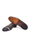 Black Color Laceless Genuine Leather Men's Shoes - 3