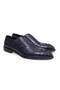 Dark Blue Color Lace-Up Genuine Leather Men's Shoes