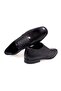 Black Color Lace-Up Genuine Leather Leather Sole Men's Shoes - 2
