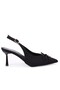 Dza07-12042727 Black 8 cm Thin Heeled Evening Dress Women's Shoes - 3