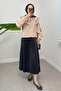 Wide Collar and Elegant Touch Skirt-Top Shirt - 8