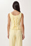 Gold Buttoned Woven Vest-Pants Set Laz0004 Yellow - 5