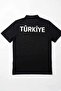 Turkey National Team Polo Neck T-Shirt – Black/Red/White - 2