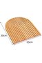 Bamboo Striped Oval Serving Plate 33X25 - Natural Serving Plate - 4