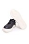 Black Color Lace-Up Genuine Leather Men's Shoes - 3