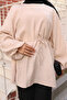 Balloon Sleeve and Waist-Tied Flowy Tunic - 6