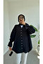 Tie-Back Sleeve and Relaxed Fit Shirt