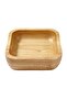 Bamboo Snack Bowl Square 9X9 - Natural Serving Bowl - 2