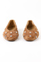 Genuine Leather Tobacco Color Women's Ballerina Shoes - Z8164 - 3