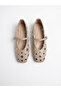Women's Beige Studded Ring Detailed Strappy Ballerinas - 2