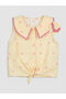 Vizyon New Season Baby Collar Bow Printed Girls' Shirt - 2