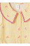 Vizyon New Season Baby Collar Bow Printed Girls' Shirt - 4