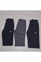 3 Pieces of Combed Cotton Capri Pants with Elastic Waist and Pockets with Zipper... - 2