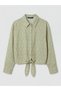 Trendlucky Women's Patterned Shirt with Tie Detail - 7