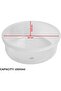 Round Plastic Food Storage Containers with Lids – Set of 12 Reusable Boxes for Dates - 1500ml - 5
