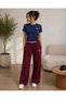 Women's Crop T-Shirt & Loose Pants Set 100% Cotton Daily Comfortable