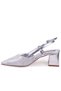 Dza07-1296030 Silver 6.5 cm Thick Heeled Classic Women's Shoes - 3