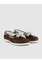Brown Detailed Genuine Leather Marine Loafer Shoes - 2