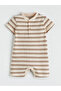 Lcw Baby Brown Printed and Striped Baby Boy Jumpsuit 2-Pack - 2