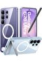 Pstand Series for Samsung Galaxy S26 Ultra Case Strong Magnetic Seamless Kickstand MagSafe, Clear