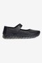 Women's Genuine Leather Sports Ballerinas with Straps and Flexible Soles Casual Shoes Lunex Black - 2