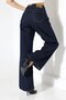 Women's Dark Blue Palazzo Jeans - 7