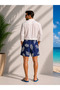 Men's Swim Shorts Micro Fabric Digital Print – Quick Dry, Water Repellent, Zippered Pockets - 2