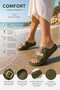Women's Casual Double Buckle Lightweight Orthopedic Stylish Comfortable Slippers - 6