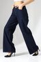Women's Dark Blue Palazzo Jeans - 8