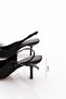 Pm492-K614 Women's Ribbon Detailed Open Back Heeled Shoes - 5